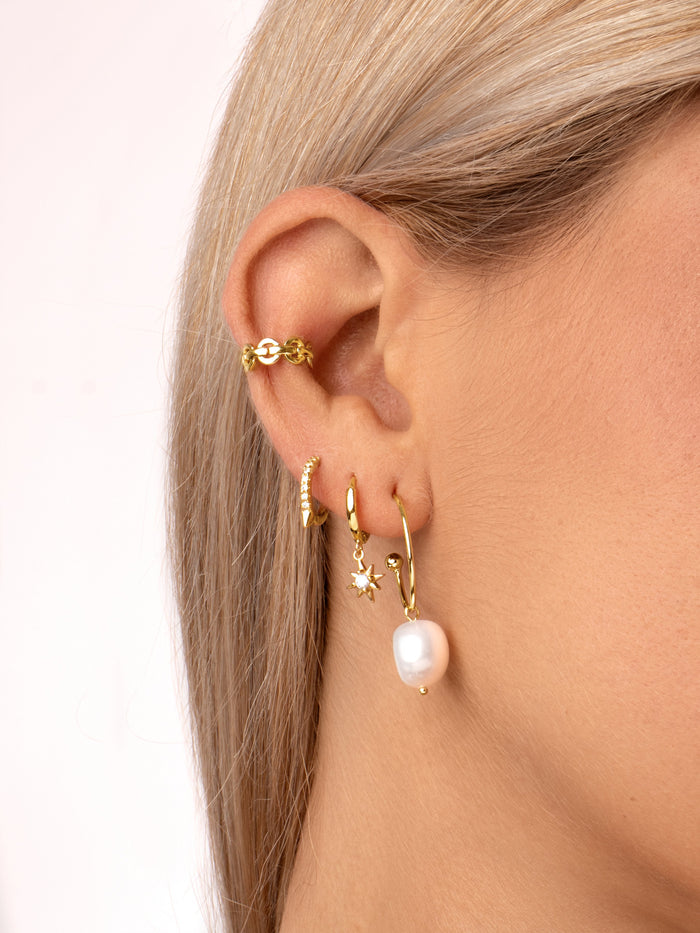 Pendientes Polar Star Oro