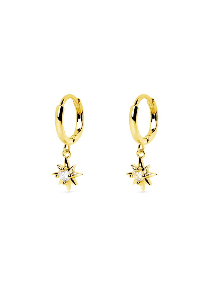 Pendientes Polar Star Oro