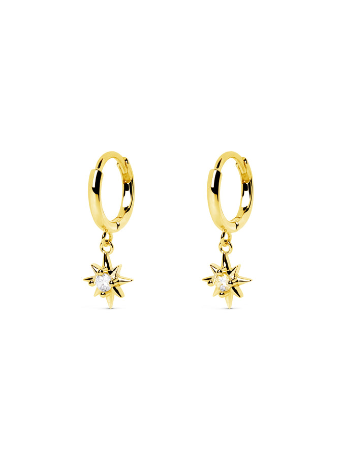 Pendientes Polar Star Oro