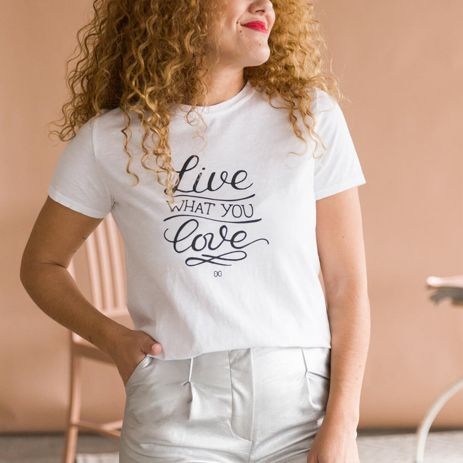 Camiseta Live Love Blanca